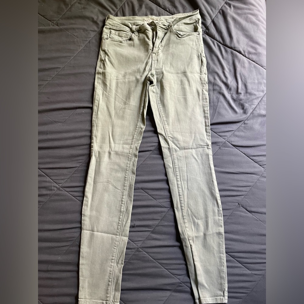 Bullhead denim pants in sage